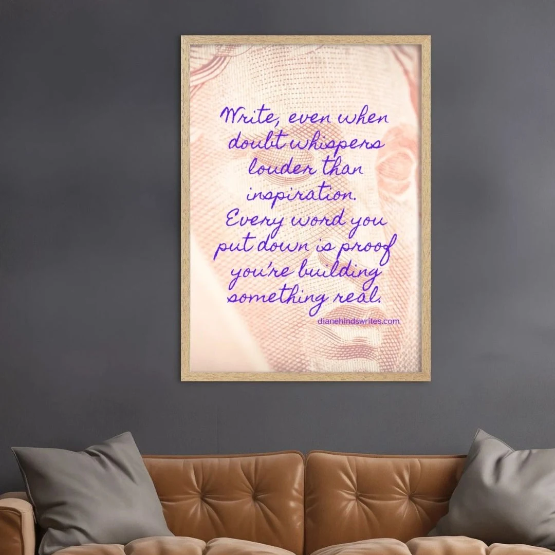 Write Anyway ... Inspirational Quote Poster